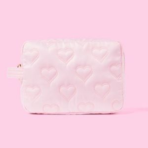 Quilted Hearts Large Pouch - Stoney Clover Lane x Target Light Pink
